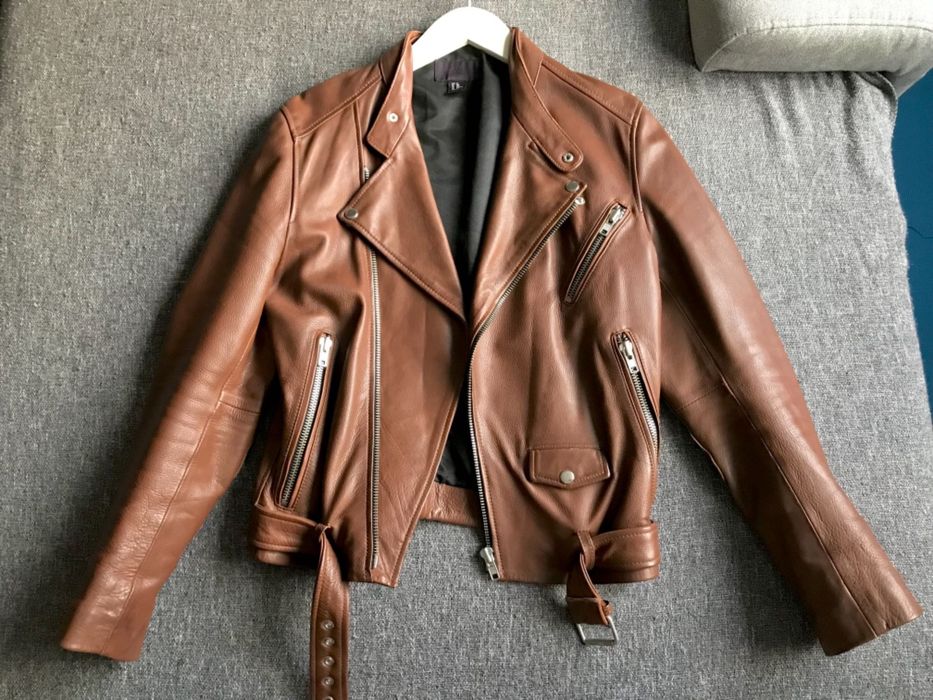 Jacheta piele naturala barbati H&M STUDIO