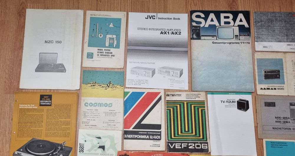 Caiete service,broșuri aparate radio Electronica,Tehnoton