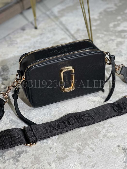 Geanta Marc Jacobs - Snapshot Negru/logo auriu