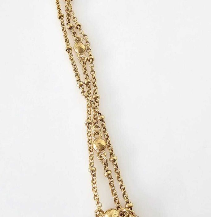 Colier Monet vintage 85 cm filigran placat cu aur