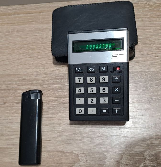 Calculator vintage, ADLER "SIR" 1976 cu husă, perfect funcțional