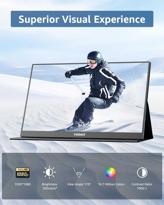 Чисто нов малък преносим телефон екран Yodoit с IPS и Type-C ...