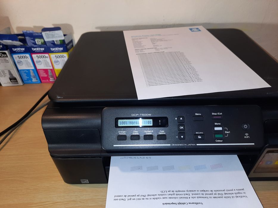 Imprimantă multifuncțională Brother DCP T500W cu sistem CISS și WI-FI
