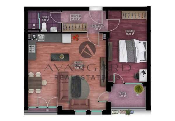 Продава се Двустаен апартамент в Пловдив, Кършияка - 86 кв.м за 1226 €/кв.м - Снимка #9