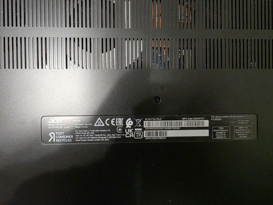 Vând Laptop Gaming Acer Nitro 16 Lite