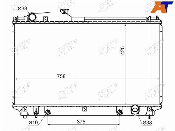 Радиатор Lexus Ls 430