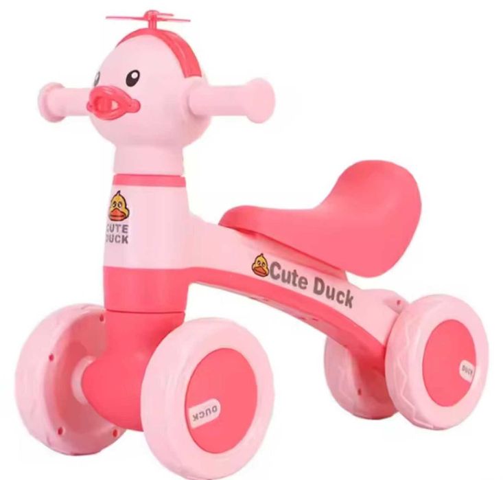 Bicicletă fără pedale pentru copii model ursulet sau rata