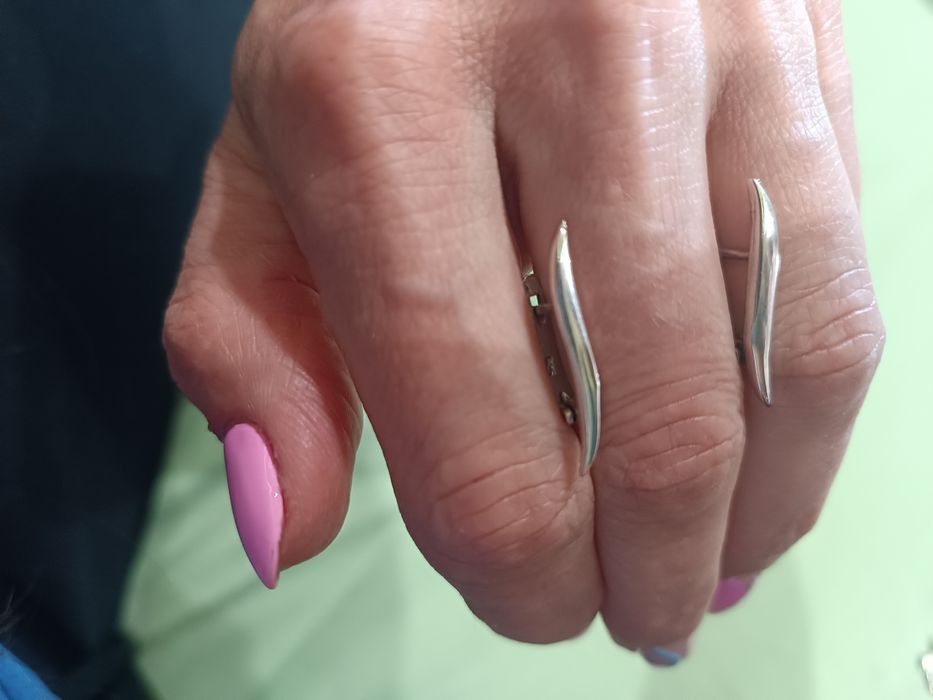 Сребърни дамски обеци