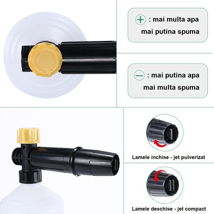 Lance spumare auto plastic pentru orice aparat