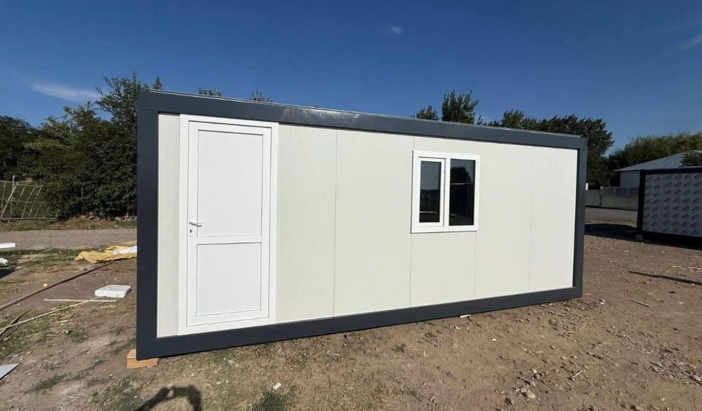 Container locuibil 6m din panou sandwich – birou șantier / casă modula