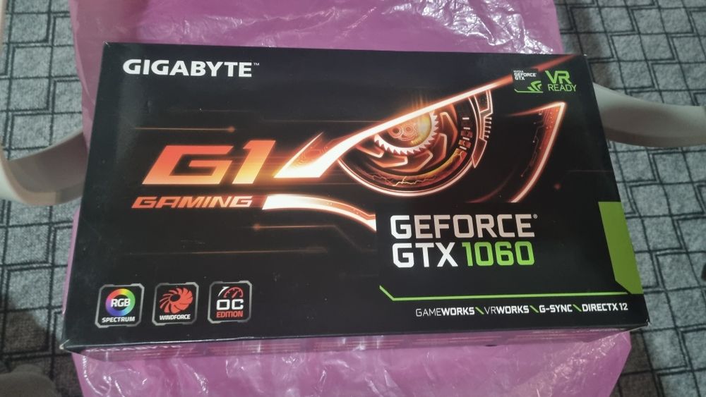 Gigabyte gtx 1060ti 6Gb видеокарта