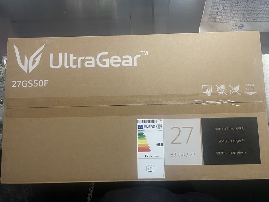 Monitor LG UltraGear  27” 180Hz 1080p