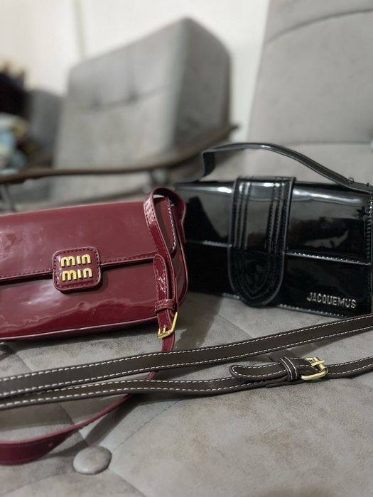 Сумочки черний и бардовий как новий оба по одной цене