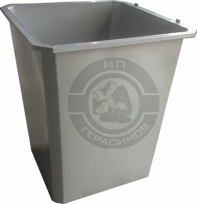 Мусорный контейнер 750л (0,75 куб.) без крышки и колес