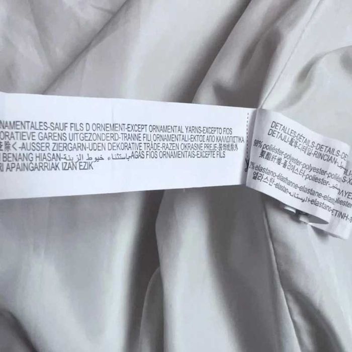 Geaca de blugi sport Bershka alb-albastru Maybe