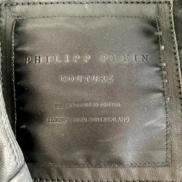 Елек от естествена кожа Philipp Plein
