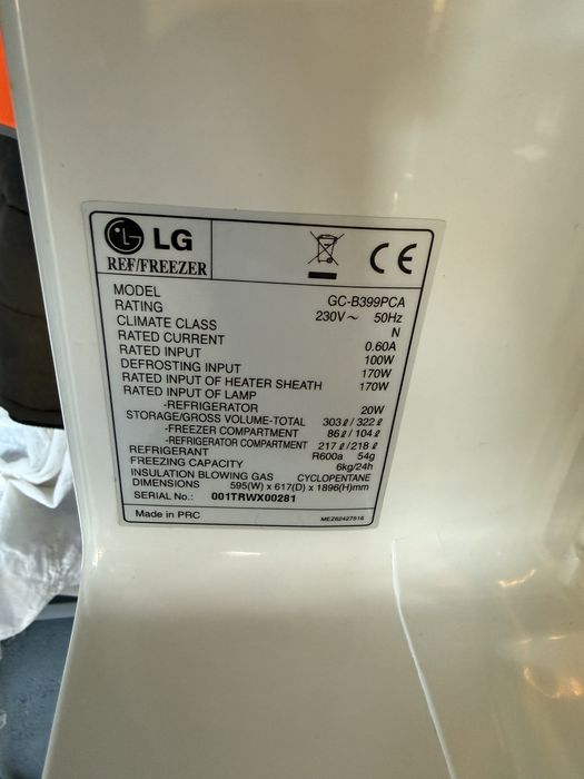 Combina frigorifica LG GC-B399 PCA