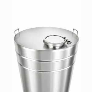 Butoi INOX 350 L cu capac clamp si garnitura, cadou robinet din INOX Garantie NOU Livrare rapida