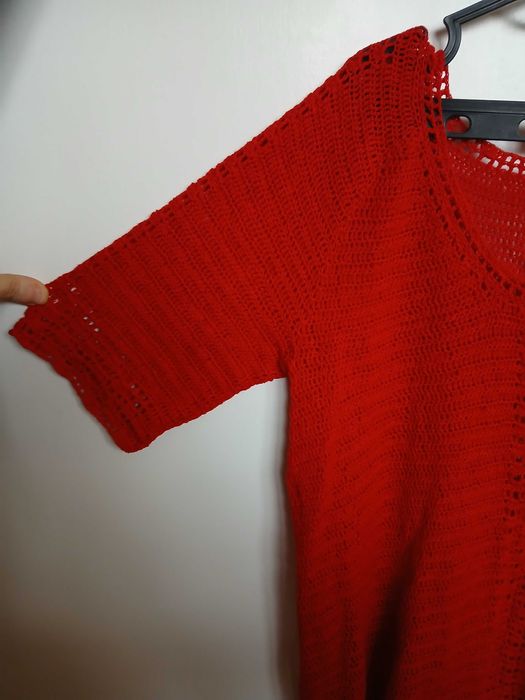 Bluza dama, cu maneca scurta, crosetata manual