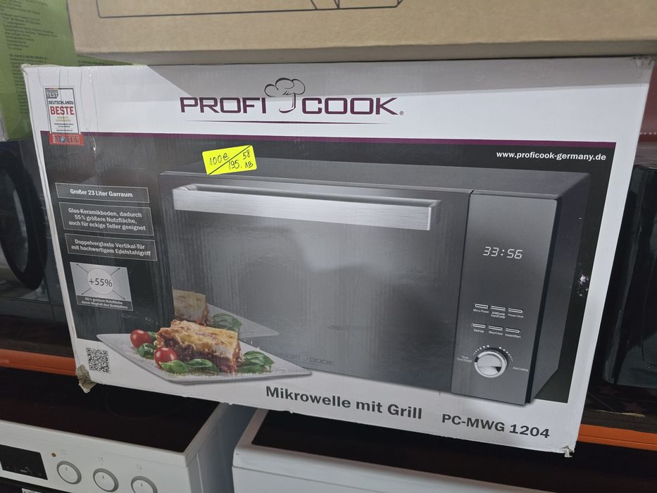 Микровълнова печка с грил Proficook PC-MWG 1204 23 литра