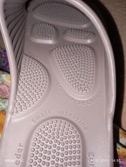 Slapi talpă masaj măr 41 noi,28 cm talpa