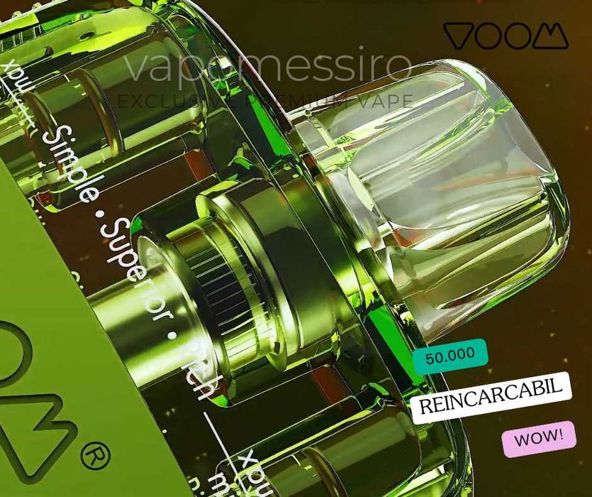 Senzational!Vape Voom Reincarcabil Reutilizabil 50.000 Puffuri