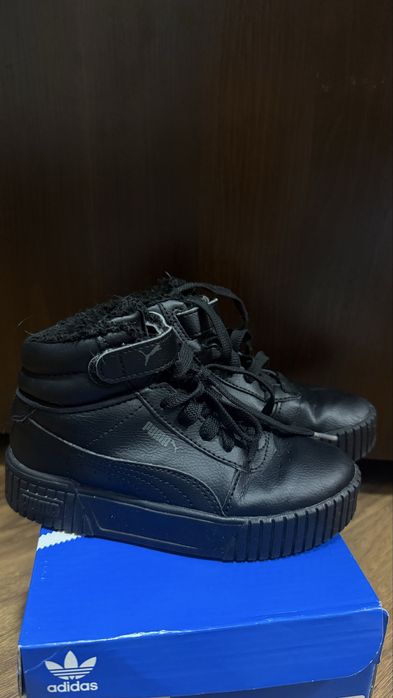Утепленные детские высокие кеды puma
