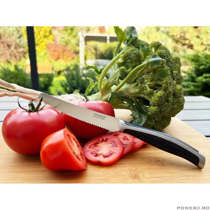 Cutit de bucatarie zimtat, 13,5-24 cm, Kinghoff