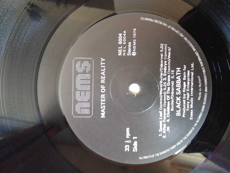 винил  BLACK SABBATH  originals
