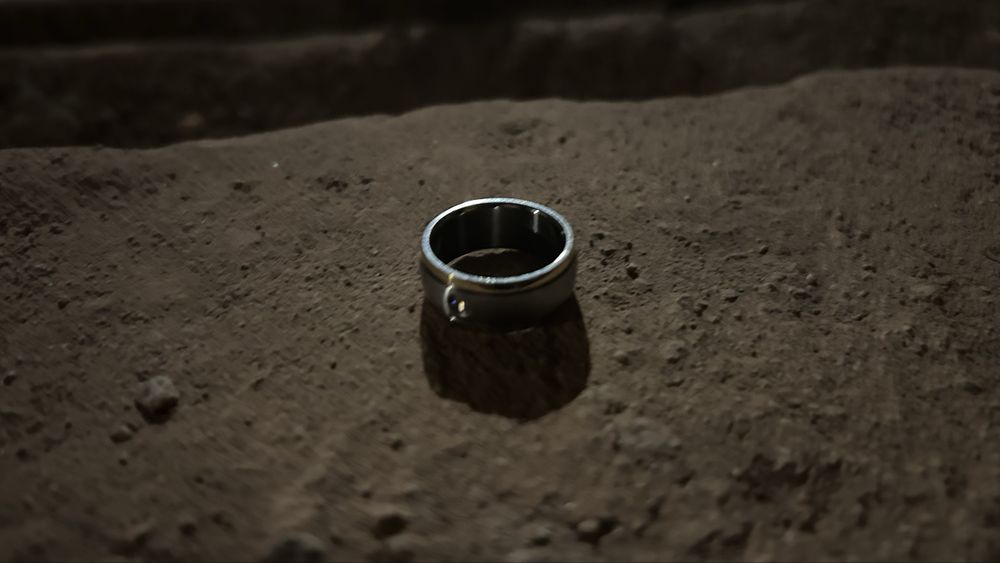 Verighetă aur alb 24K și diamant