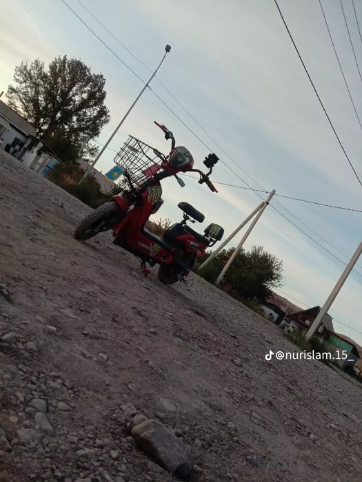Электро скутр красный