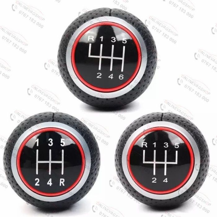 Nuca schimbator piele perforata S-line MATA pt Audi A4 B8,A5,A6,Q5