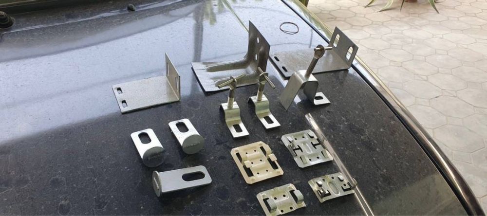 Крепление клямер клипса для гранита