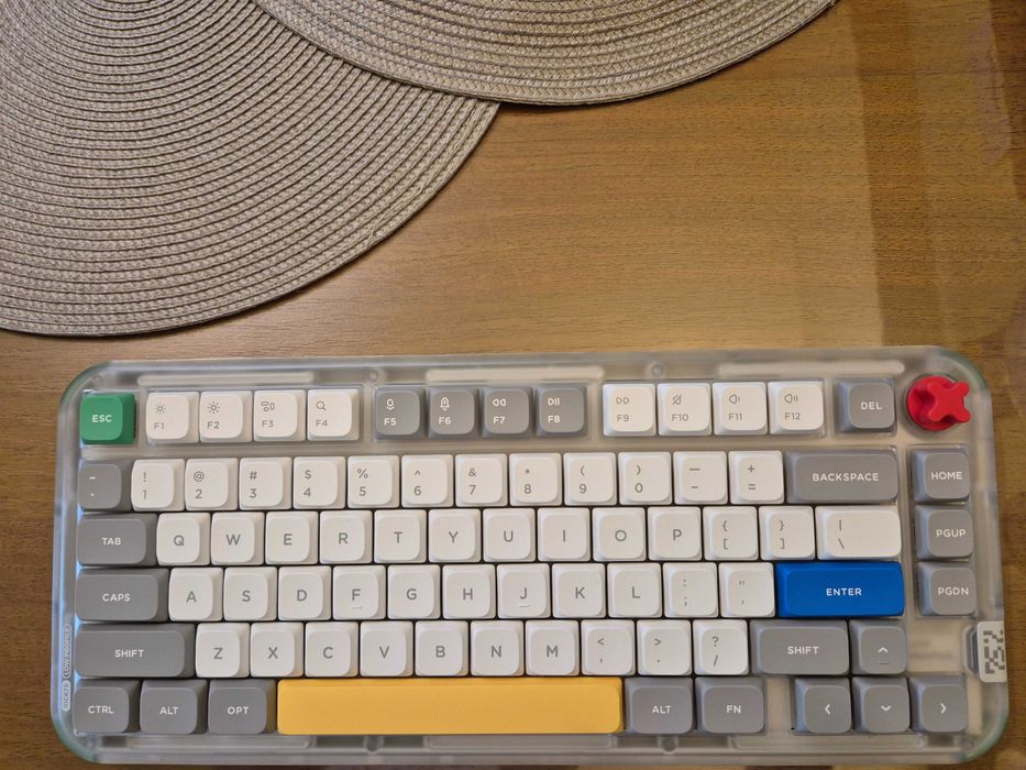 Tastatura Mecanica Wireless Nuphy Kick75 Hybrid-Profile  Silver Nano Switch