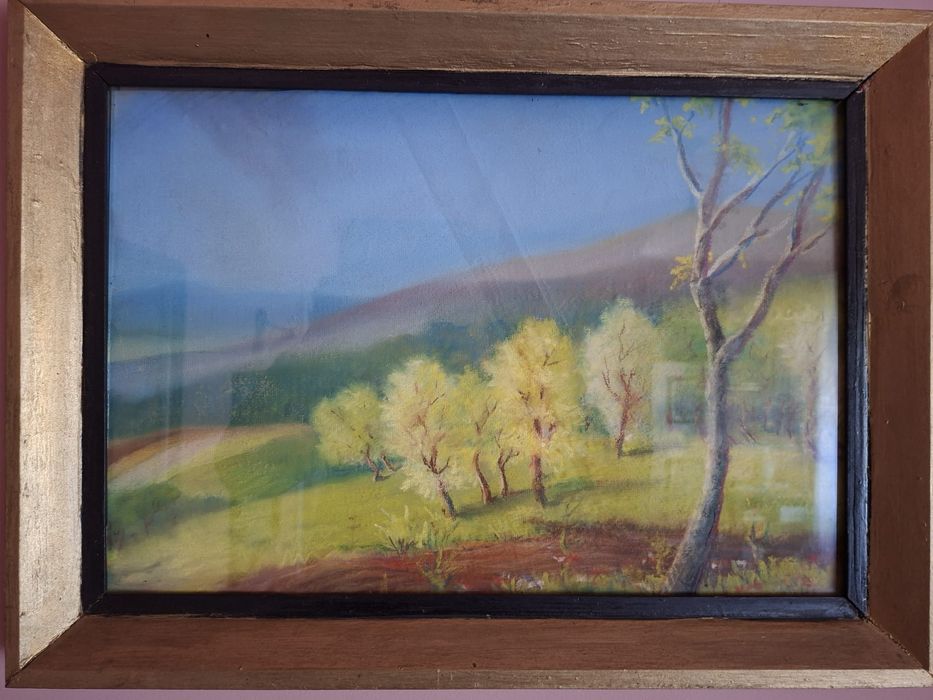 Tablou pastel perioada interbelica