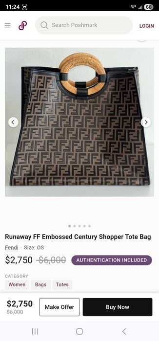 Geanta fendi model tote cel mai mare
