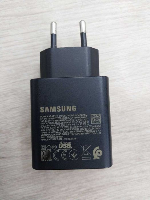 Оригинальный зарядник Samsung 45 W