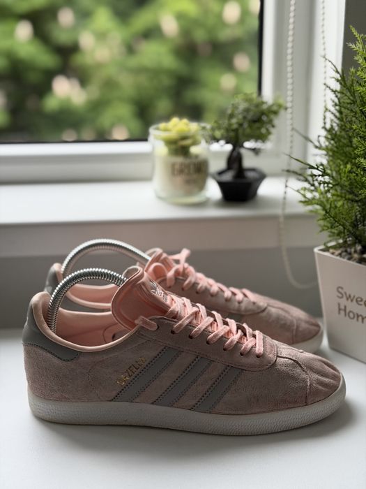 Adidas Gazelle – Dusty Rose & Grey – Mărimea 38 2/3 – Purtat, Stare Bună