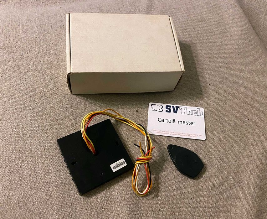 Controler acces RFID SVTech XSTAL cu card master si tag cheie