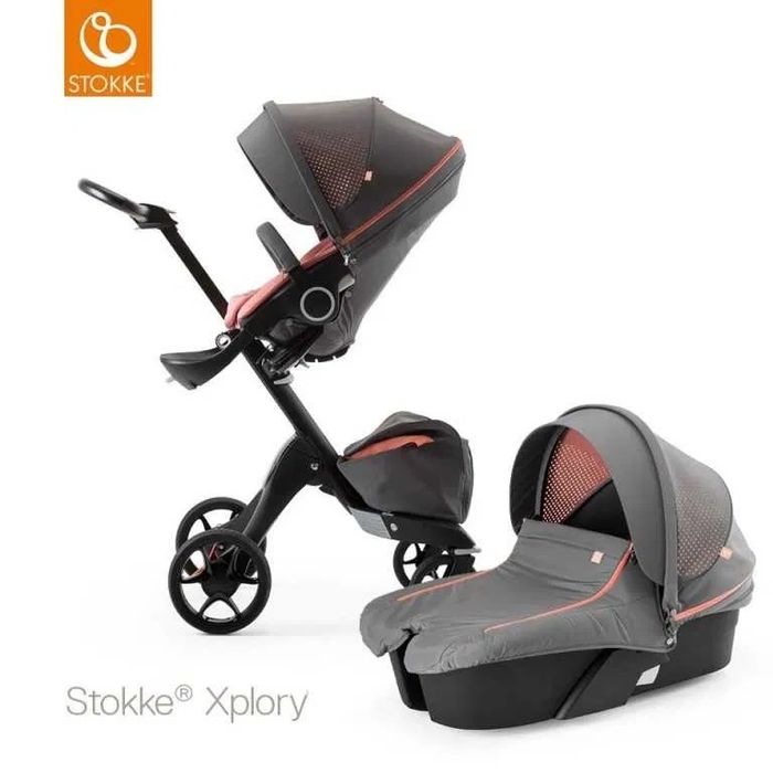 Stokke Xplory V5 auhleisure coral бебешка количка лимитирана серия