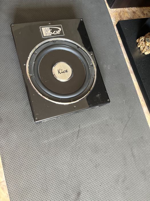 Плоский сабвуфер под сиденье kicx 300w