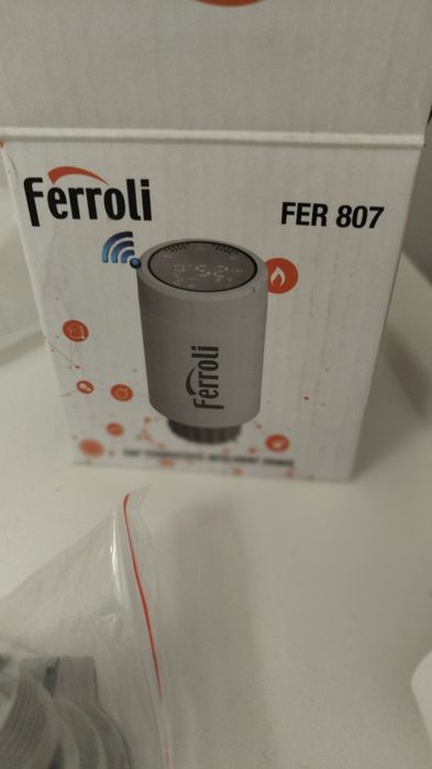 Vând 2x Cap Termostatic Inteligent Ferroli FER 807 (Zigbee / Home Assistant) - Noi