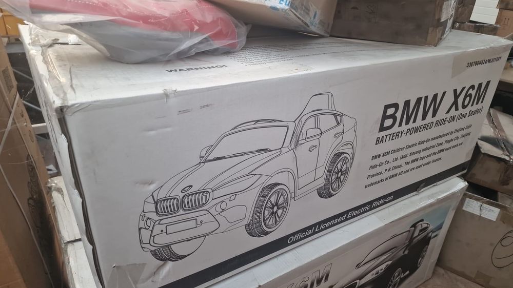 BMW X6 M Masinuta electrica pentru copii, Alba