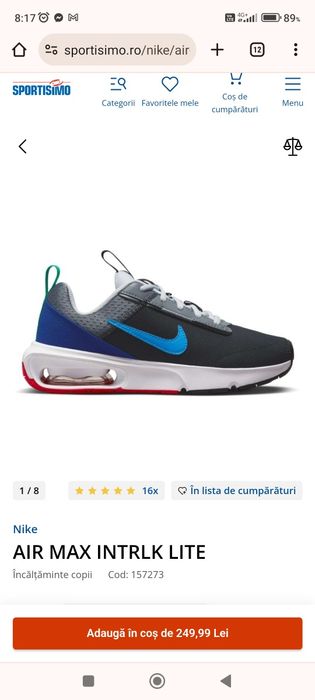 Nike Air Max intrlk lite