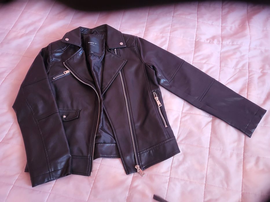 Кожено яке и панталон