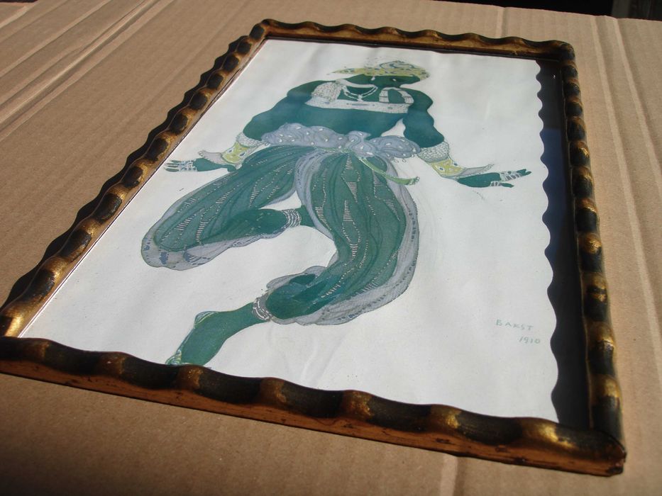 Хромолитография на Леон Бакст от 1920 те