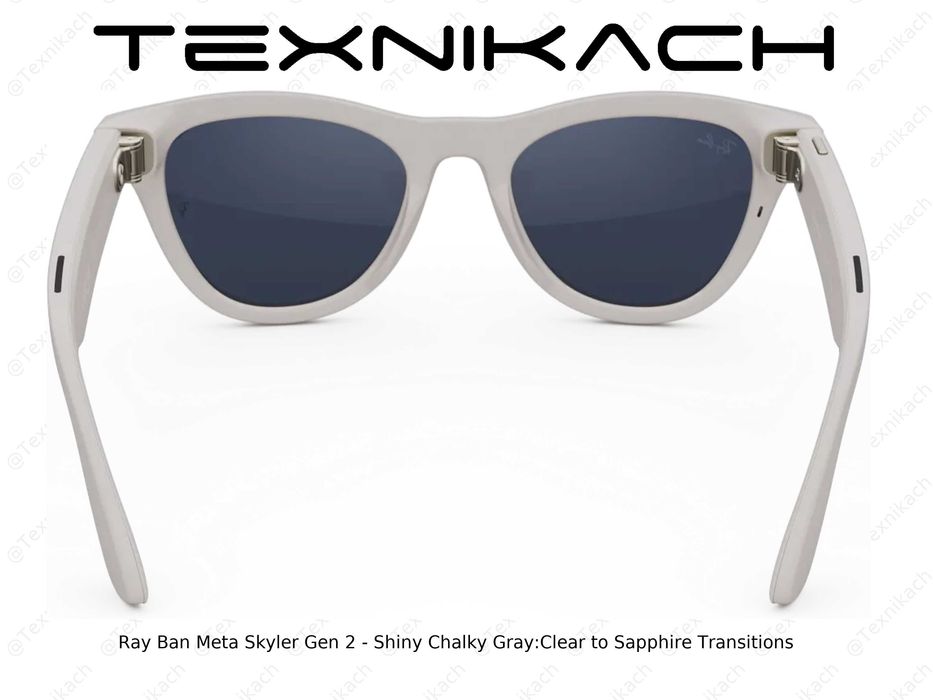 Ray Ban Meta Skyler Gen 2 - Shiny Chalky Gray/Clear to Sapphire!!!