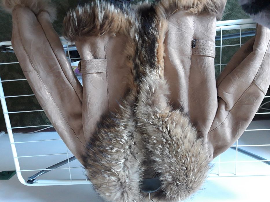 Дамски кожух , естествена кожа