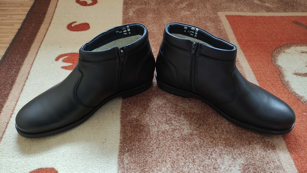 Стилни мъжки боти от естествена кожа!Номер-46