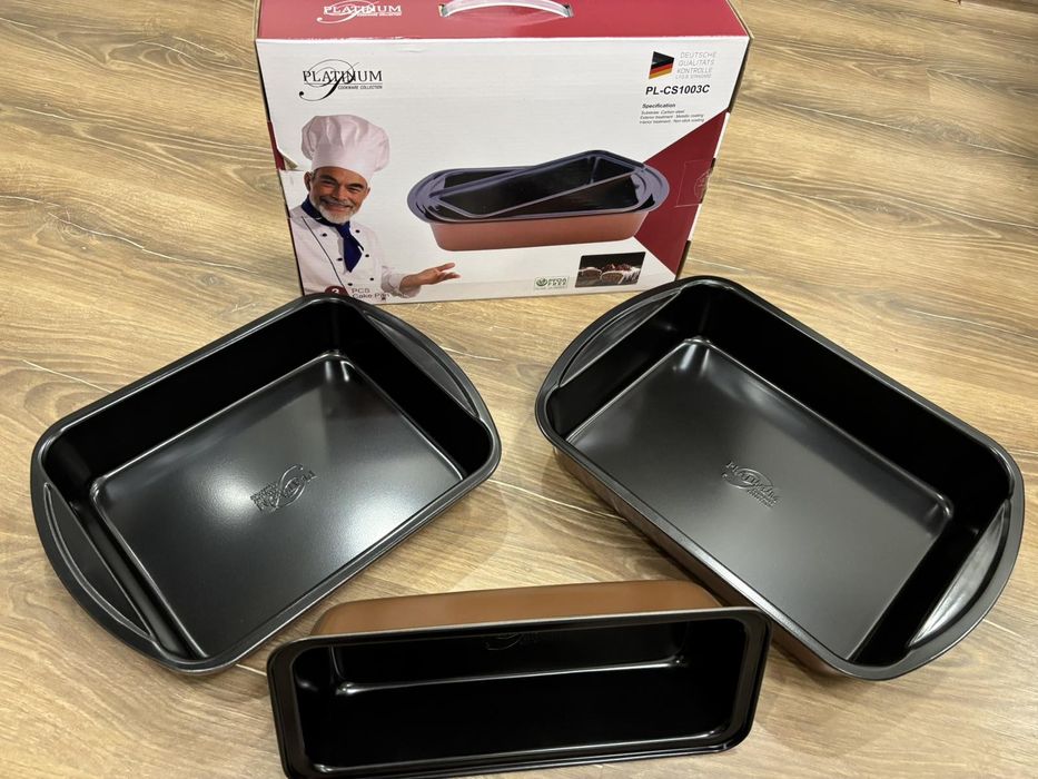 Комплект от 3 тави за печене Cheffinger с незалепващо покритие